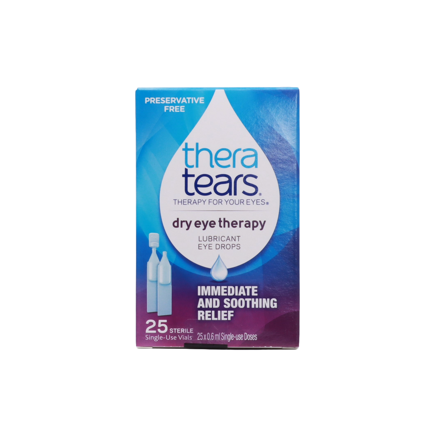 TheraTears lubricant eye drops for dry eye, bottle front view