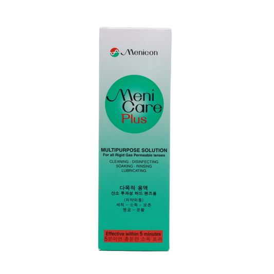 MeniCare Plus solution for ortho-k and RGP lenses