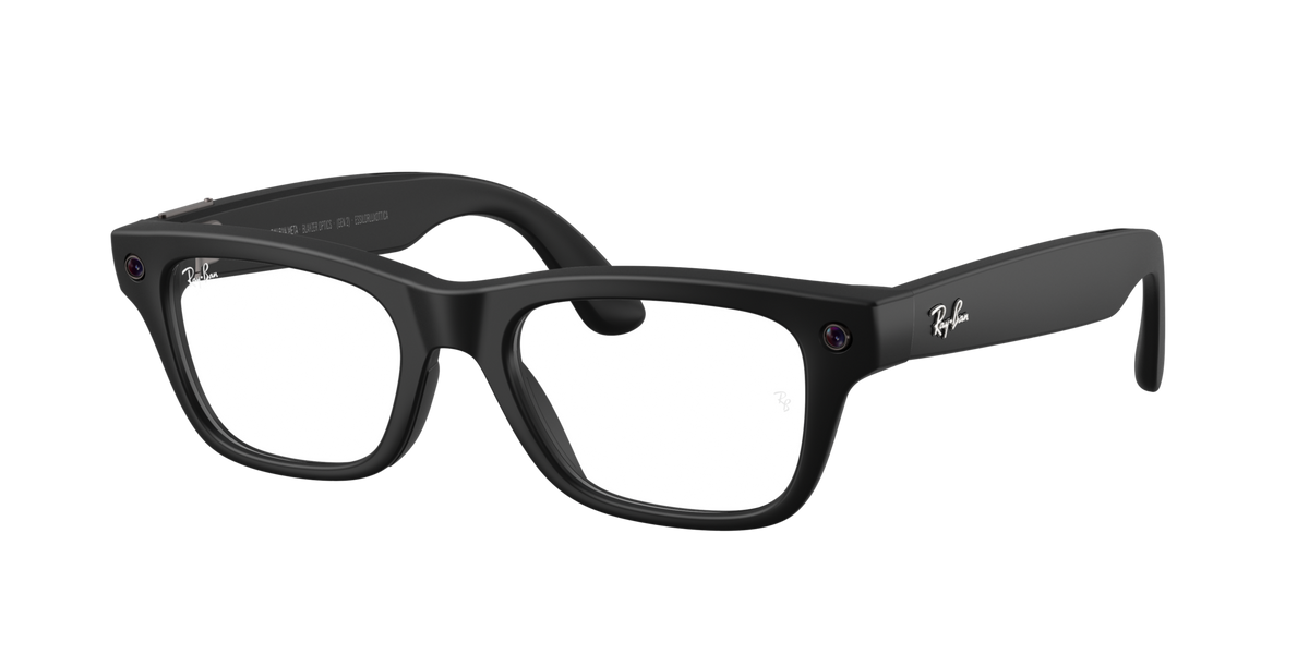 Ray-Ban Meta Blayzer Optics Matte Black 0RW7001 2077 — angled