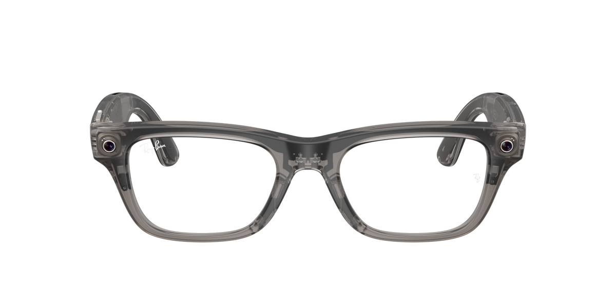 Ray-Ban Meta Blayzer Optics Transparent Ice Grey 0RW7001 8529 — front