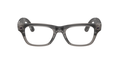 Ray-Ban Meta Blayzer Optics Transparent Ice Grey 0RW7001 8529 — front