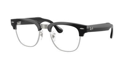 Ray-Ban Meta Clubmaster (Gen 3) Black / Clear 0RW7004 601/SB — angled