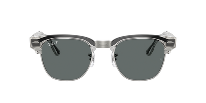 Ray-Ban Meta Clubmaster (Gen 3) Transparent Iron Grey / Dark Grey Polarised 0RW7004 693081 — front
