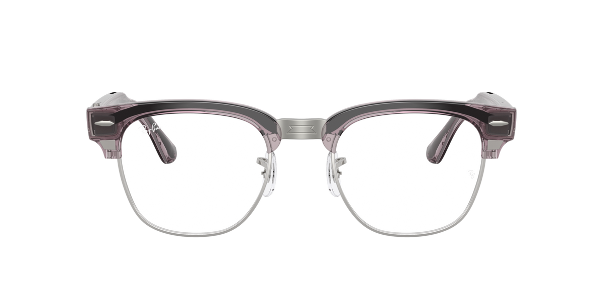 Ray-Ban Meta Clubmaster (Gen 3) Transparent Orchid / Transitions Ruby 0RW7004 6932MI — front