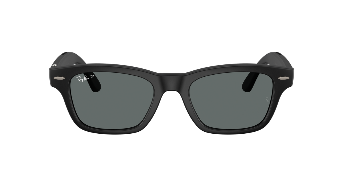 Ray-Ban Meta Burbank (Gen 3) Solid Black / Dark Grey Polarised 0RW7005 601S81 — front
