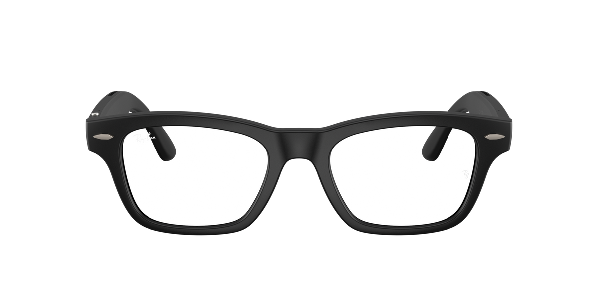 Ray-Ban Meta Burbank (Gen 3) Solid Black / Clear 0RW7005 601SSB — front