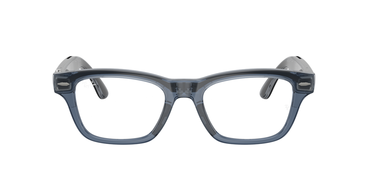Ray-Ban Meta Burbank (Gen 3) Transparent Blue / Transitions Sapphire 0RW7005 6929MF — front