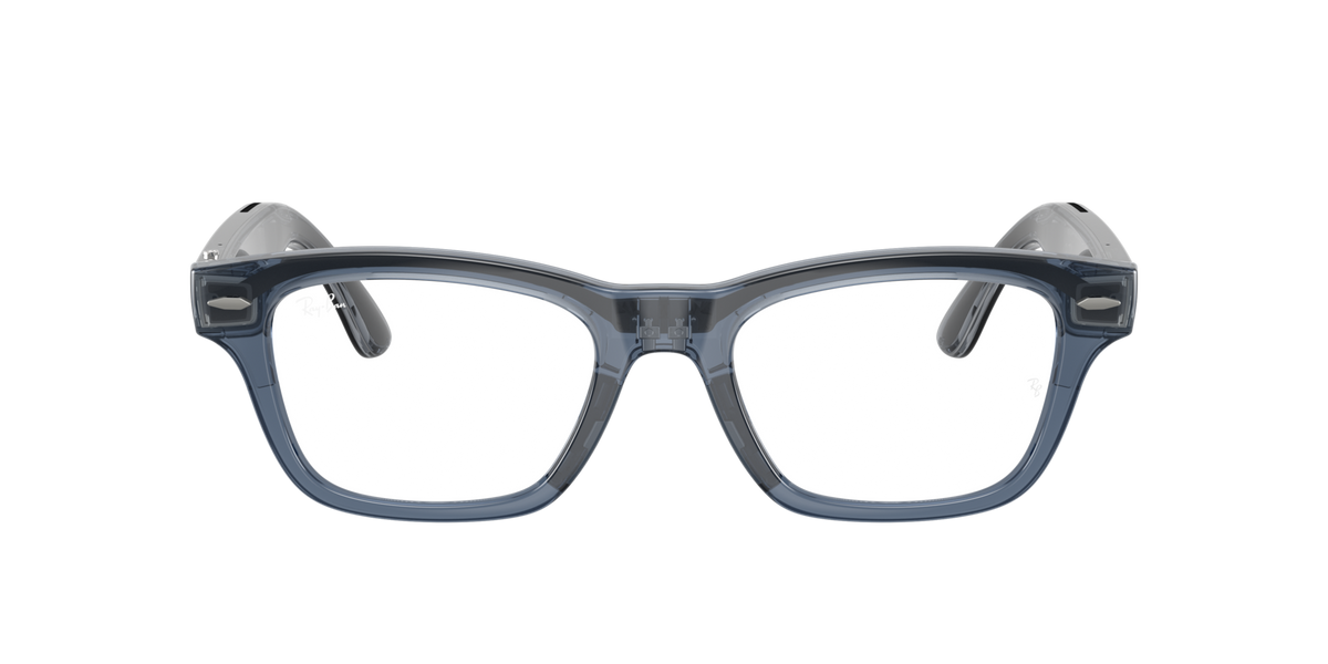Ray-Ban Meta Burbank Optical (Gen 3) Transparent Blue 0RW7005V 8547 — front