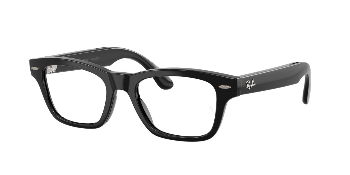 Ray-Ban Meta Burbank (Gen 3) Black / Transitions Grey 0RW7005 601/1Z — angled