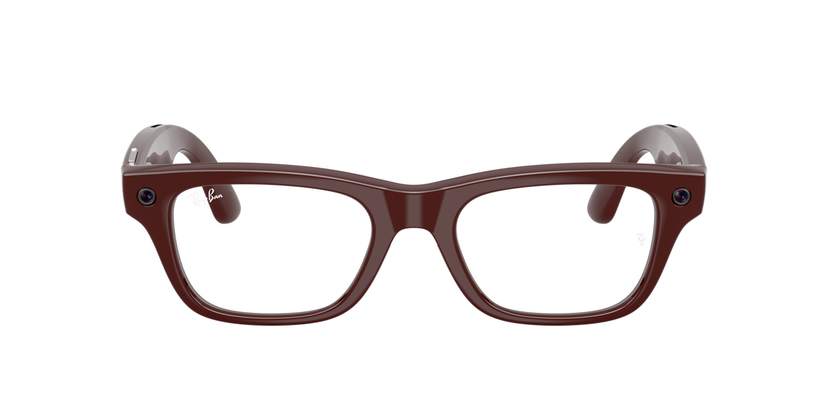 Ray-Ban Meta Blayzer Optics Transparent Burgundy 0RW7001 8556 — front