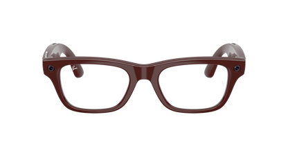 Ray-Ban Meta Blayzer Optics Transparent Burgundy 0RW7001 8556 — front
