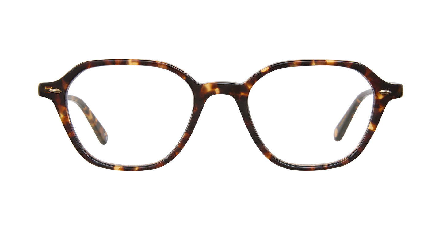 Garrett Leight Galloway glasses in Agate Tortoise, front view