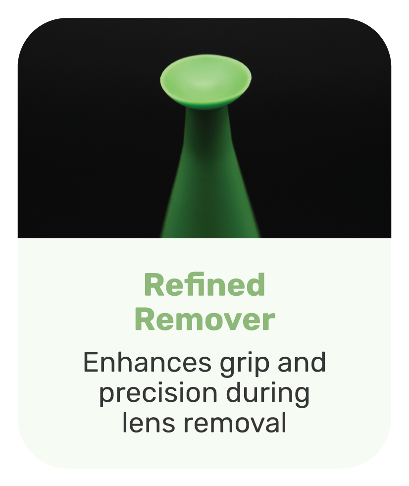 ScleralEase remover tip for scleral lens removal