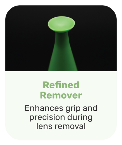 ScleralEase remover tip for scleral lens removal