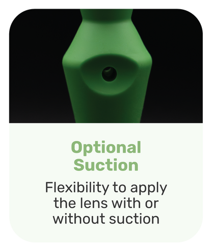 ScleralEase optional suction application method