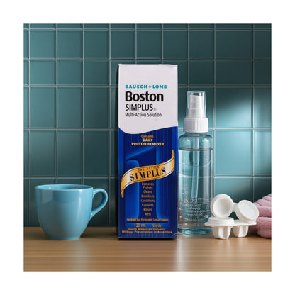 Boston Simplus multi-action solution for RGP contact lenses, pack detail