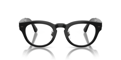 Nuance Audio Plus Panthos 48 hearing glasses in black, front view
