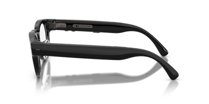 Nuance Audio Plus Panthos 48 hearing glasses in black, side view