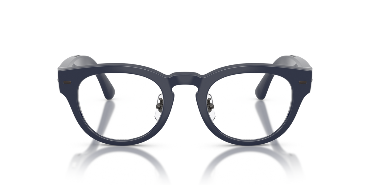 Nuance Audio Plus Panthos 48 hearing glasses in deep blue, front view