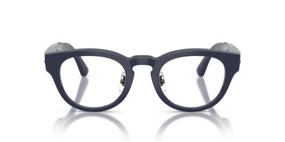 Nuance Audio Plus Panthos 48 hearing glasses in deep blue, front view