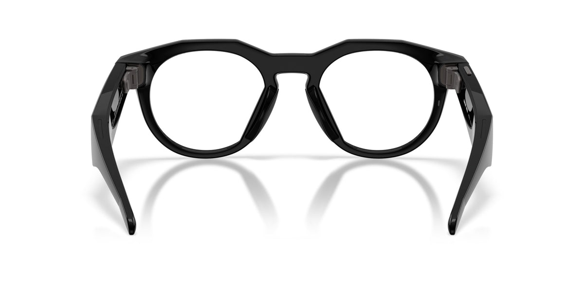 Oakley Meta HSTN Polished Black / Clear to Amethyst Transitions — back