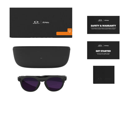 Oakley Meta HSTN Polished Black / Clear to Amethyst Transitions — what is in the box