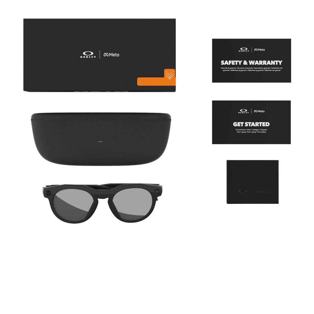 Oakley Meta HSTN Polished Black / Prizm Black Polarized — what is in the box