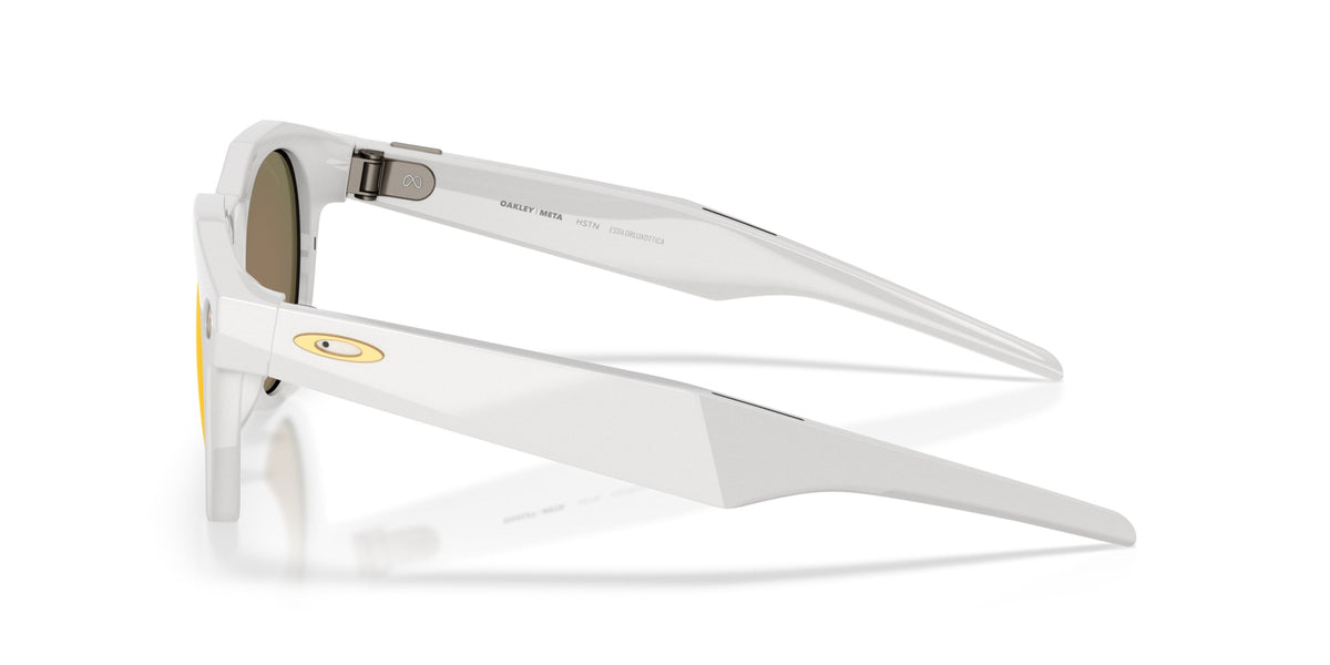 Oakley Meta HSTN Polished Warm Grey / Prizm Ruby — side