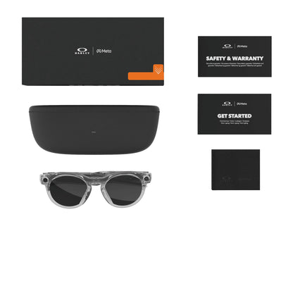 Oakley Meta HSTN Polished Clear / Clear to Grey Transitions — what is in the box