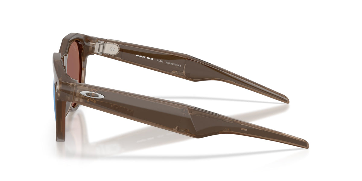 Oakley Meta HSTN Polished Brown Smoke / Prizm Deep Water Polarized — side