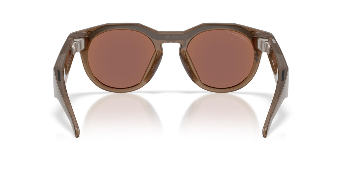 Oakley Meta HSTN Polished Brown Smoke / Prizm Deep Water Polarized — back
