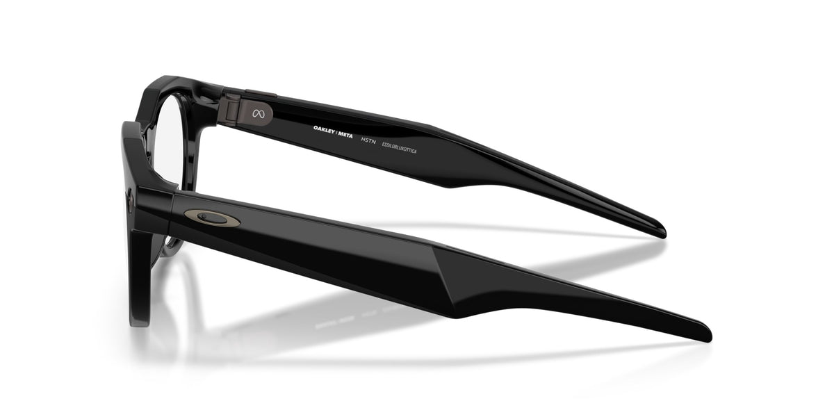 Oakley Meta HSTN Polished Black / Clear — side