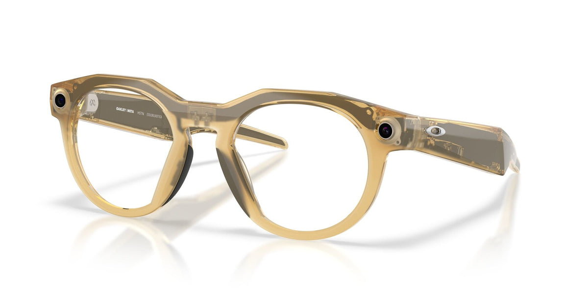 Oakley Meta HSTN Light Curry / Transitions Brown — three-quarter