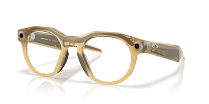 Oakley Meta HSTN Light Curry / Transitions Brown — three-quarter
