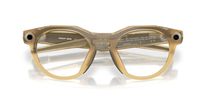 Oakley Meta HSTN Light Curry / Transitions Brown — front, lenses clear