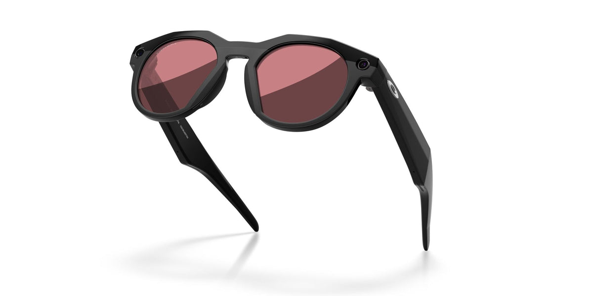 Oakley Meta HSTN Black / Prizm Dark Golf — folded, from behind
