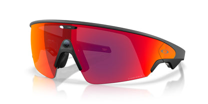 Oakley Meta Vanguard Matte Black / Prizm Road — three-quarter