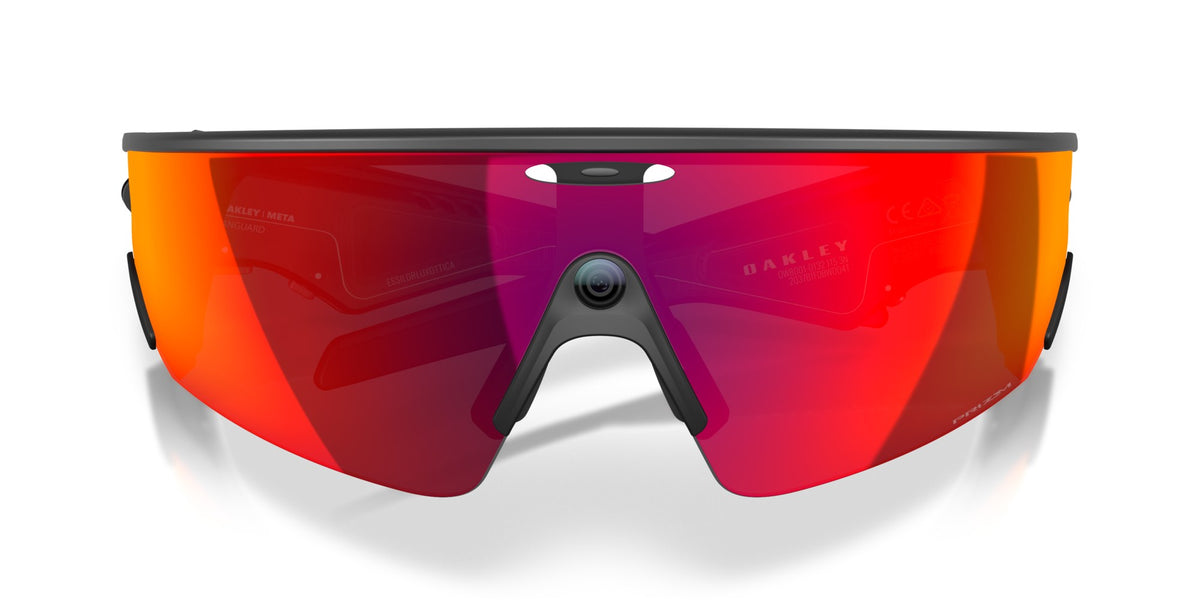 Oakley Meta Vanguard Matte Black / Prizm Road — front, lenses clear