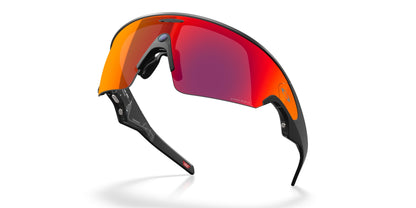 Oakley Meta Vanguard Matte Black / Prizm Road — folded, from behind