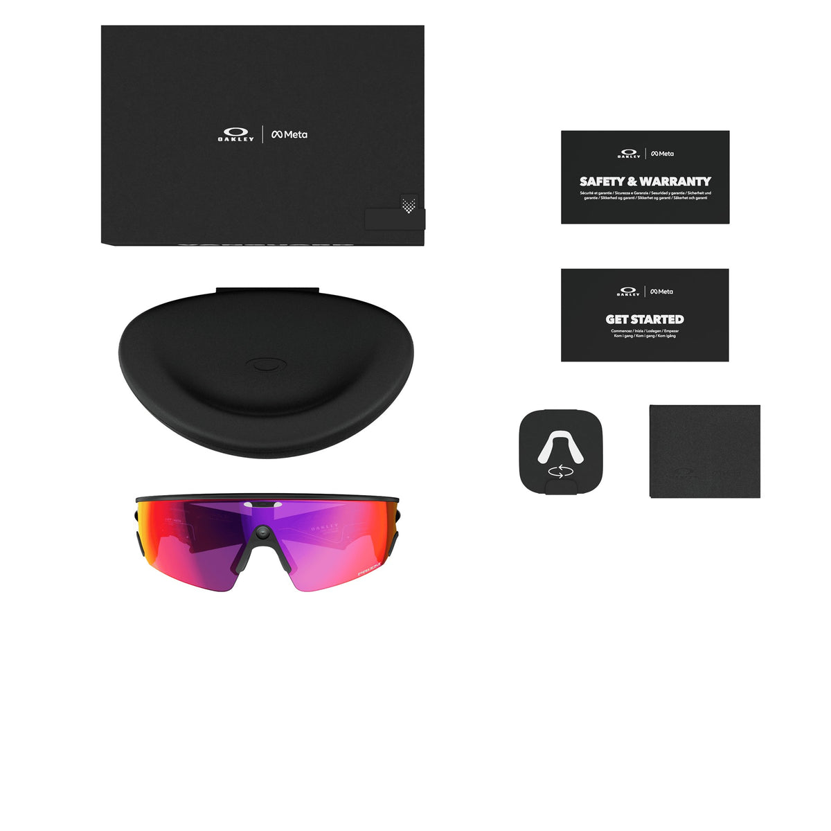 Oakley Meta Vanguard Matte Black / Prizm Road — lifestyle