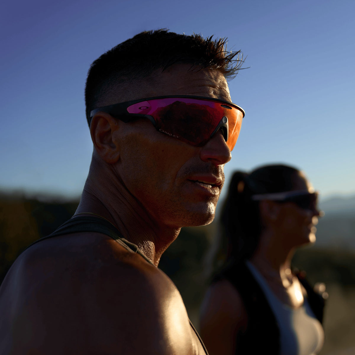 Oakley Meta Vanguard Matte Black / Prizm Road — lifestyle