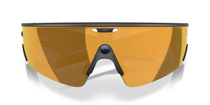 Oakley Meta Vanguard Matte Black / Prizm 24K — front, lenses clear