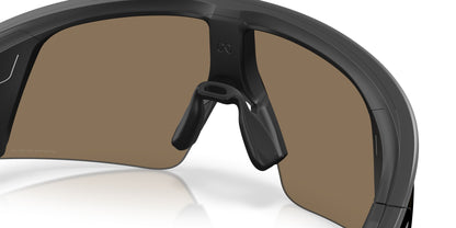Oakley Meta Vanguard Matte Black / Prizm 24K — angled right