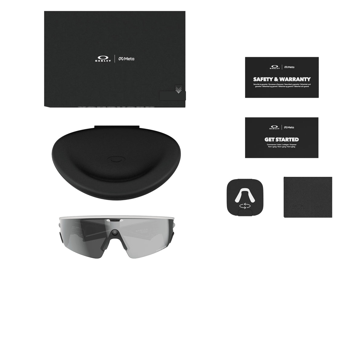 Oakley Meta Vanguard Matte White / Prizm Black — lifestyle