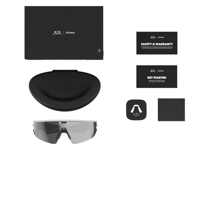 Oakley Meta Vanguard Matte White / Prizm Black — lifestyle