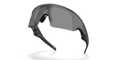 Oakley Meta Vanguard Black / Prizm Black — folded, from behind