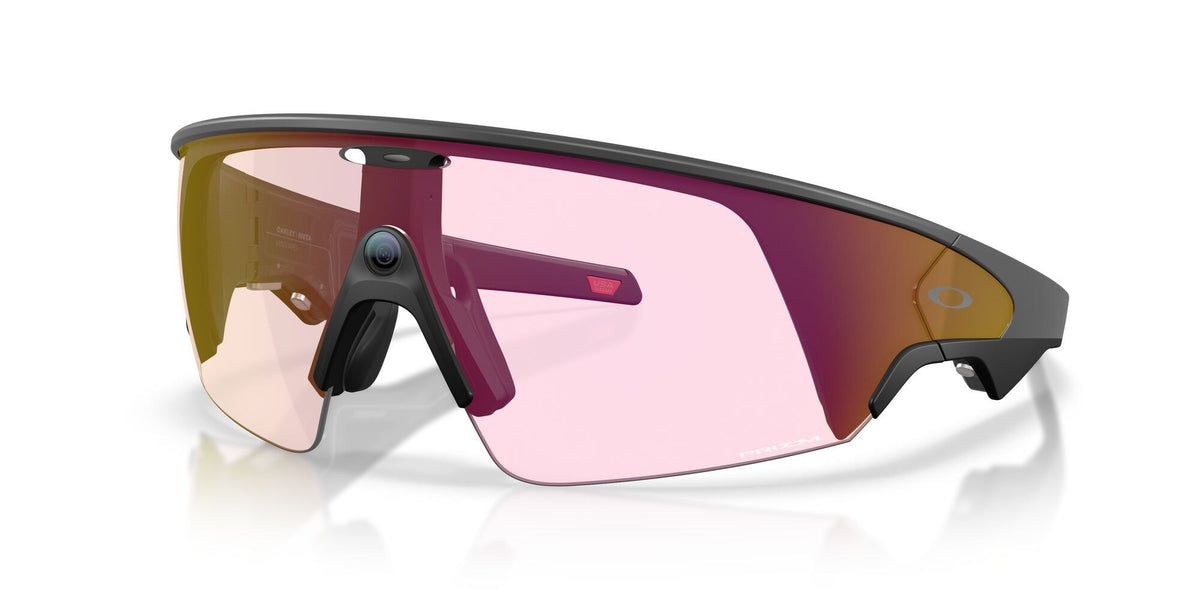 Oakley Meta Vanguard Black / Prizm Transitions Ember — three-quarter