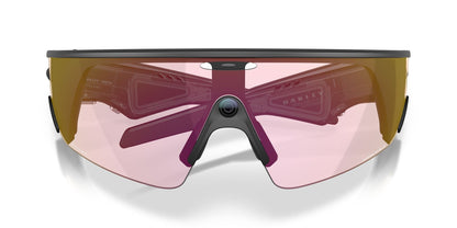Oakley Meta Vanguard Black / Prizm Transitions Ember — front, lenses clear
