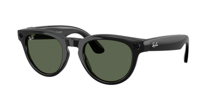 Ray-Ban Meta Headliner Gen 2 Shiny Black, G15 Green lenses, 0RW4013 601/71 (angled)