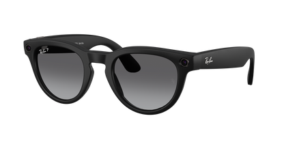 Ray-Ban Meta Headliner Gen 2 Matte Black, Polarised Gradient Graphite lenses, 0RW4013 601ST3 (angled)